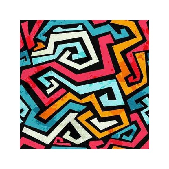 Papel de Parede Adesivo Abstrato colorido geométrico 0177