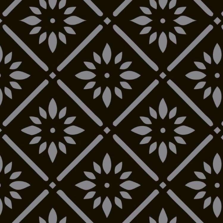 Papel de Parede Adesivo Geométrico Floral N011004