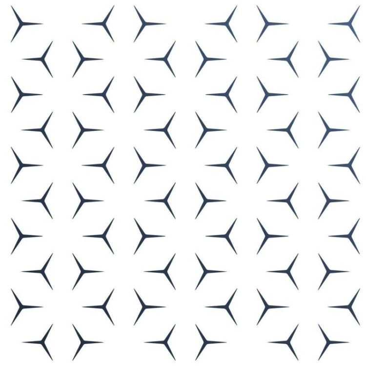 Papel de Parede Adesivo Geométrico Forquilha...