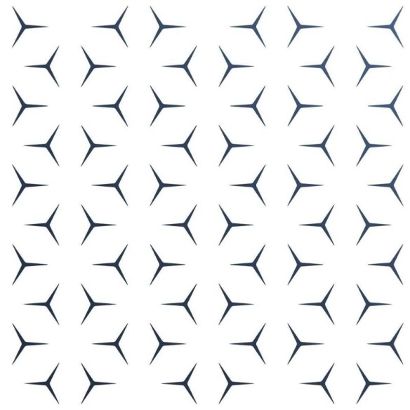 Papel de Parede Adesivo Geométrico Forquilha  N04265