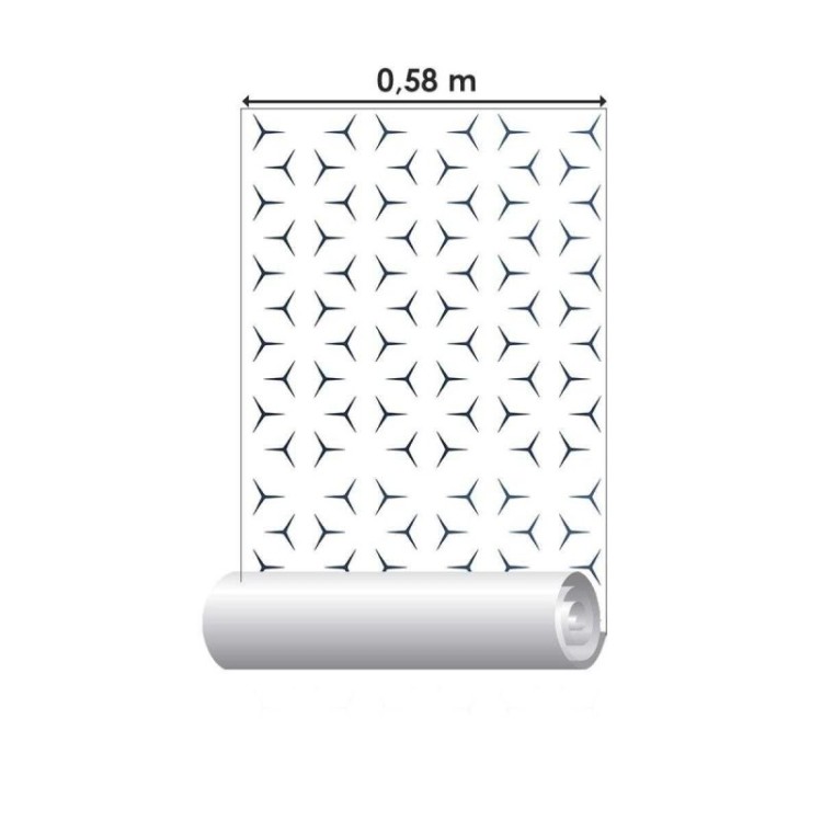 Papel de Parede Adesivo Geométrico Forquilha...