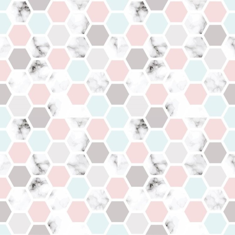Papel de Parede Adesivo Geométrico Fundo...