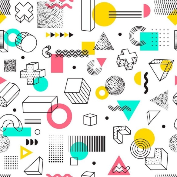 Papel de Parede Adesivo Geométrico Jovem N013115