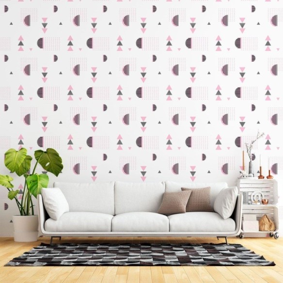 Papel de Parede Adesivo Geométrico Jovem N015085