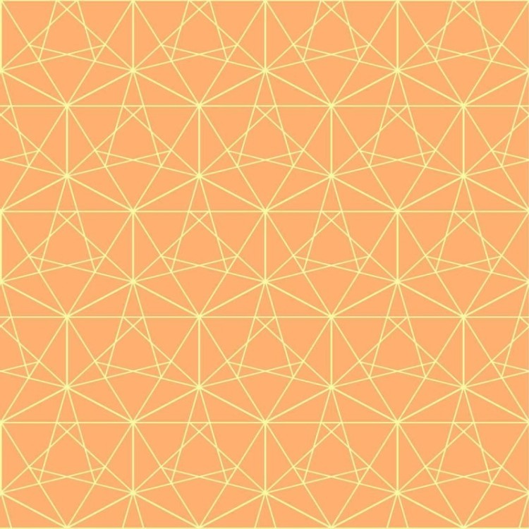 Papel de Parede Adesivo Geométrico Laranja N010127