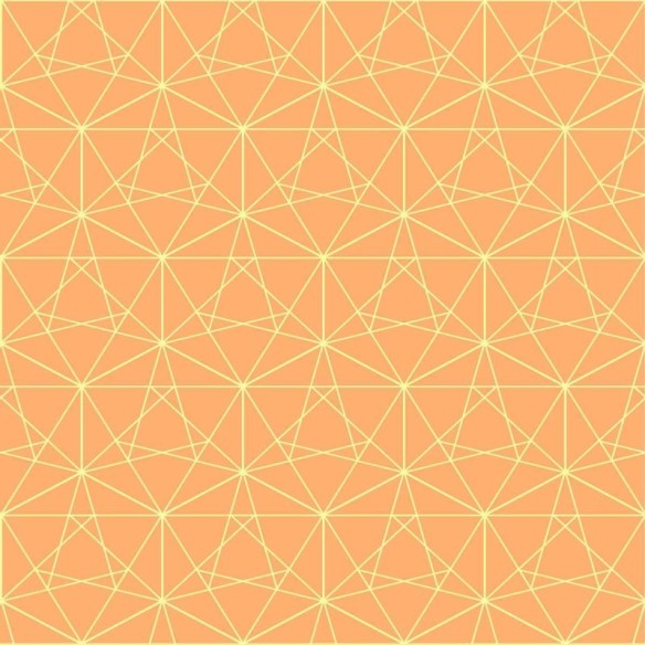 Papel de Parede Adesivo Geométrico Laranja N010127