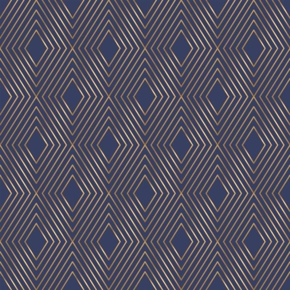 Papel de Parede Adesivo Geométrico Losango Azul N010012