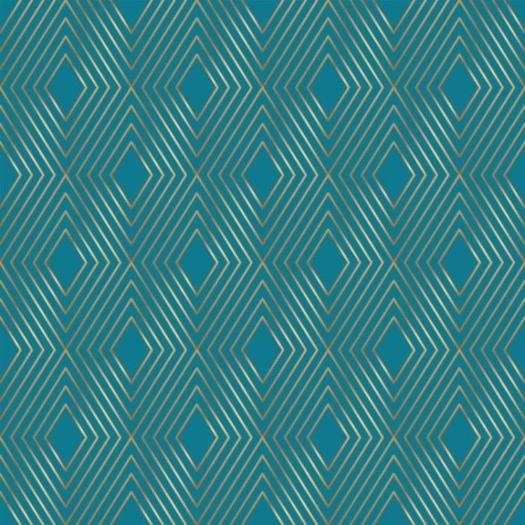 Papel de Parede Adesivo Geométrico Losango Azul...