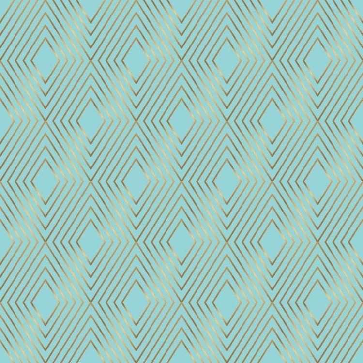 Papel de Parede Adesivo Geométrico Losango Azul...