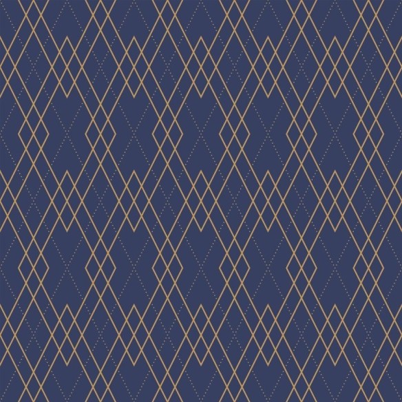 Papel de Parede Adesivo Geométrico Losango Azul N010028
