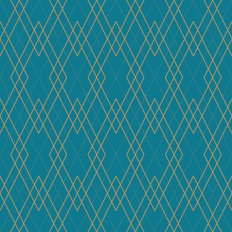 Papel de Parede Adesivo Geométrico Losango Azul...