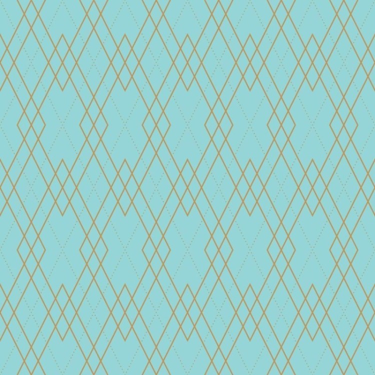 Papel de Parede Adesivo Geométrico Losango Azul...