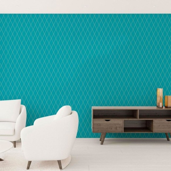 Papel de Parede Adesivo Geométrico Losango N010009