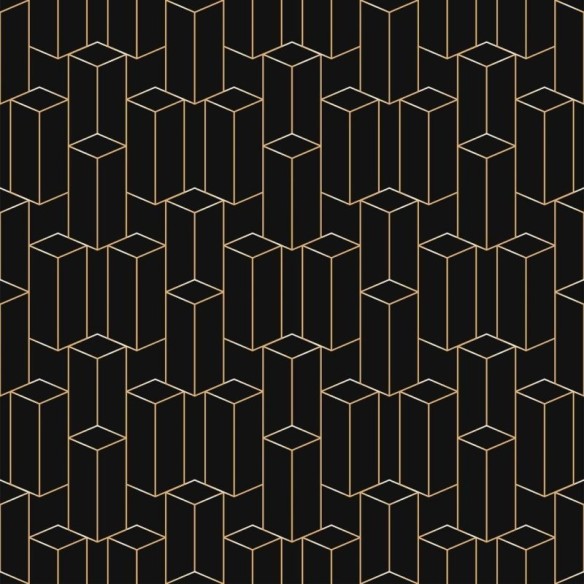 Papel de Parede Adesivo Geométrico Luxury Art Déco N013106