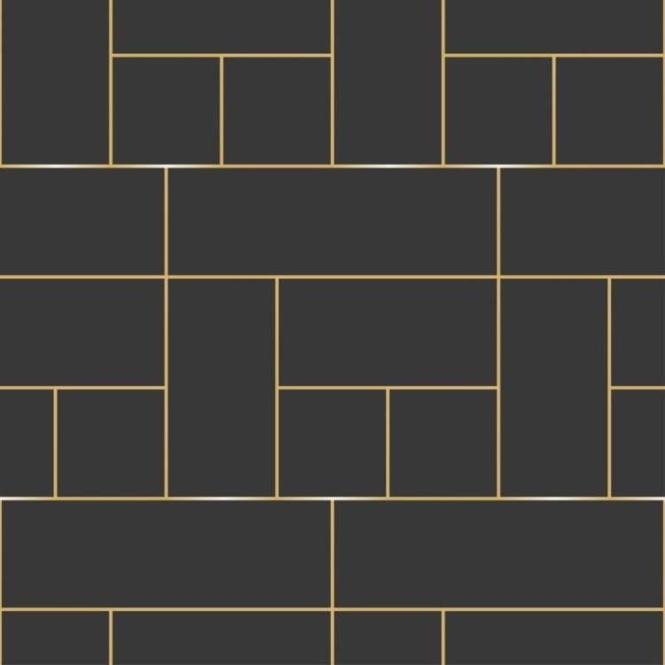 Papel de Parede Adesivo Geométrico Luxury...