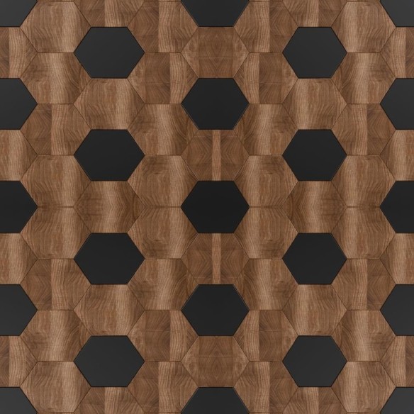Papel de Parede Adesivo Geométrico Madeira N010055
