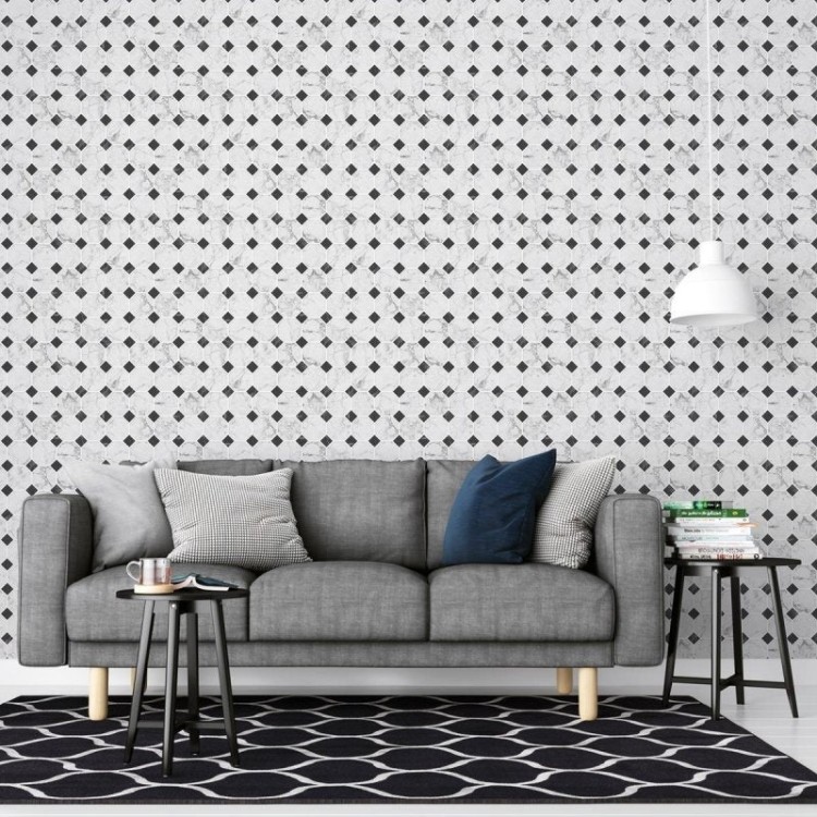 Papel de Parede Adesivo Geométrico Mármore NP011