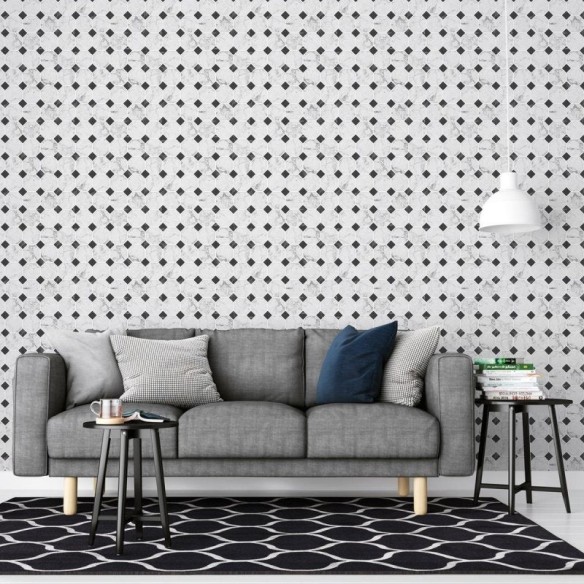 Papel de Parede Adesivo Geométrico Mármore NP011