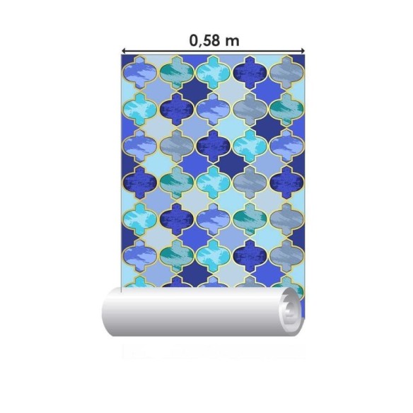 Papel de Parede Adesivo Geométrico Marroquino N04194