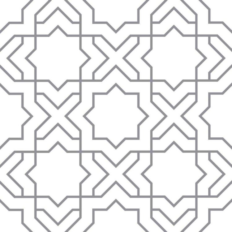 Papel de Parede Adesivo Geométrico Marroquino...