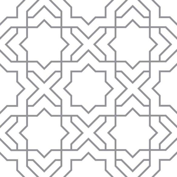 Papel de Parede Adesivo Geométrico Marroquino N05261