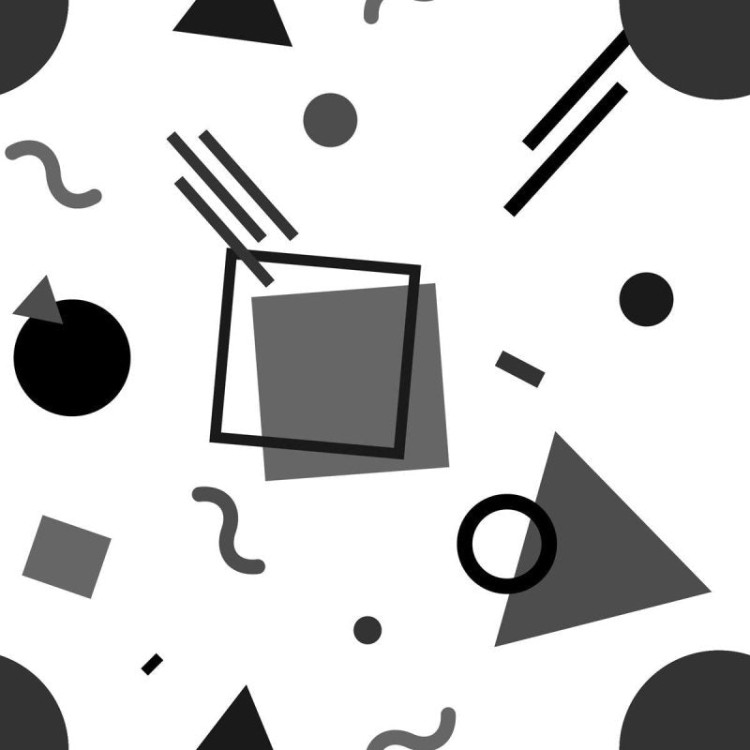 Papel de Parede Adesivo Geométrico Minimalista...