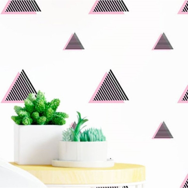 Papel de Parede Adesivo Geométrico Minimalista...