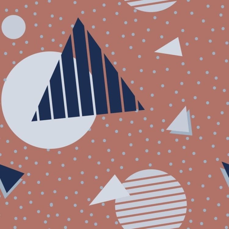 Papel de Parede Adesivo Geométrico Minimalista...