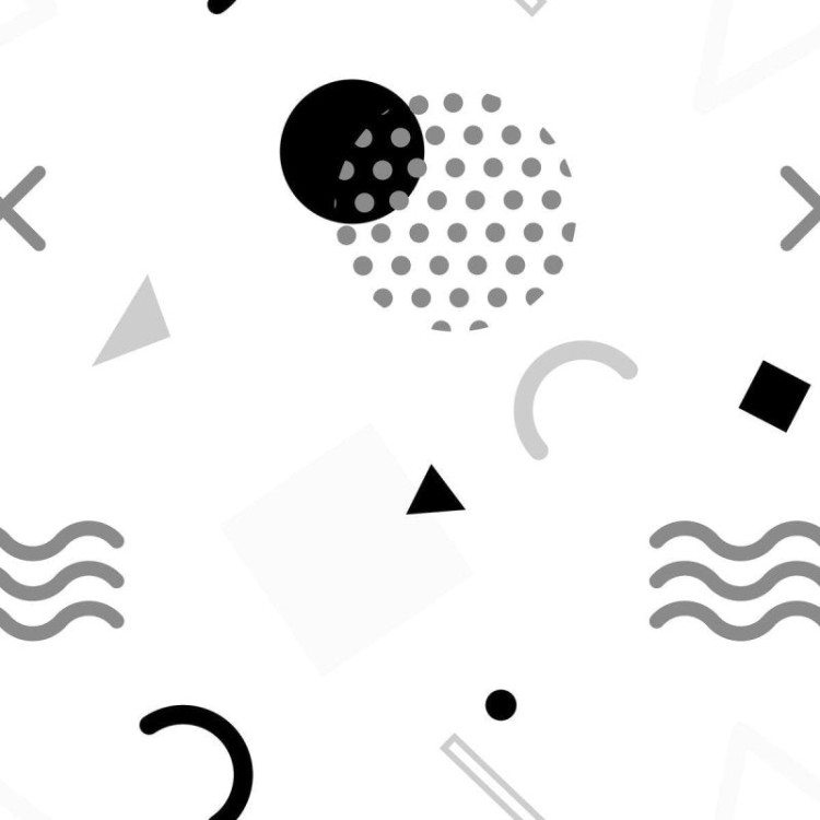 Papel de Parede Adesivo Geométrico Minimalista...
