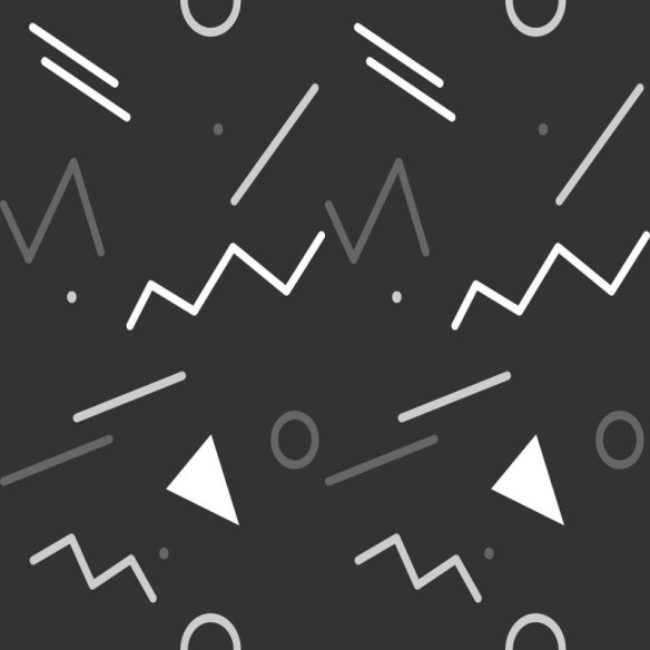 Papel de Parede Adesivo Geométrico Minimalista Preto N07089