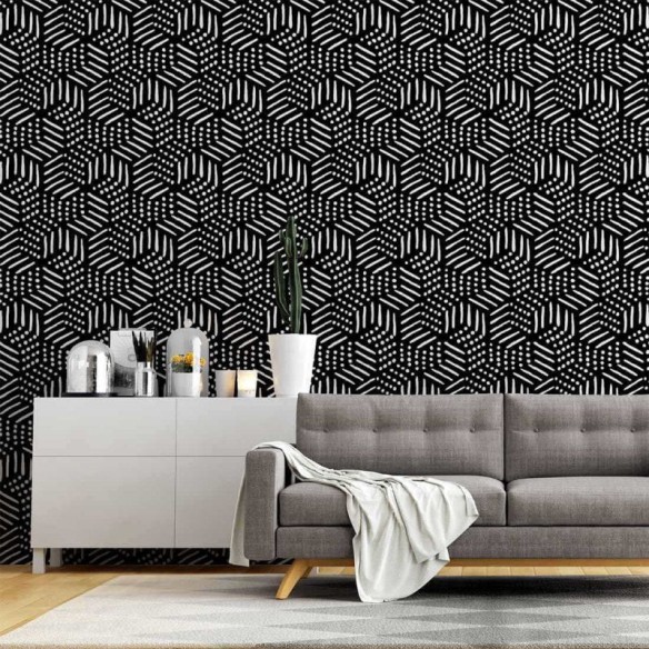 Papel de Parede Adesivo Geométrico N657ABA