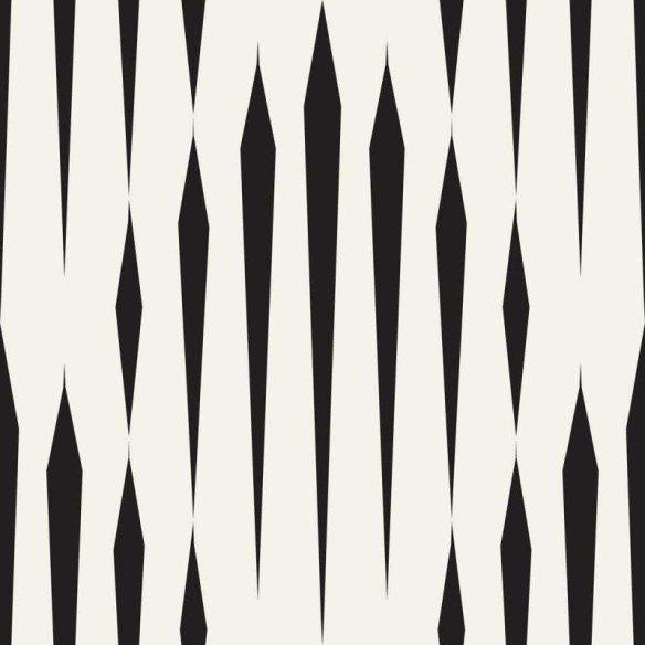 Papel de Parede Adesivo Geométrico off White e Preto N04277