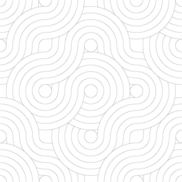 Papel de Parede Adesivo Geométrico Off White Sinuoso N04255