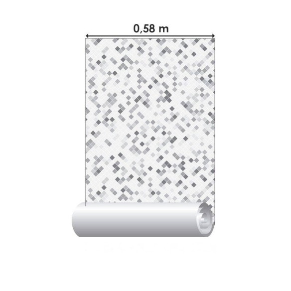 Papel de Parede Adesivo Geométrico Pastilhas N015060