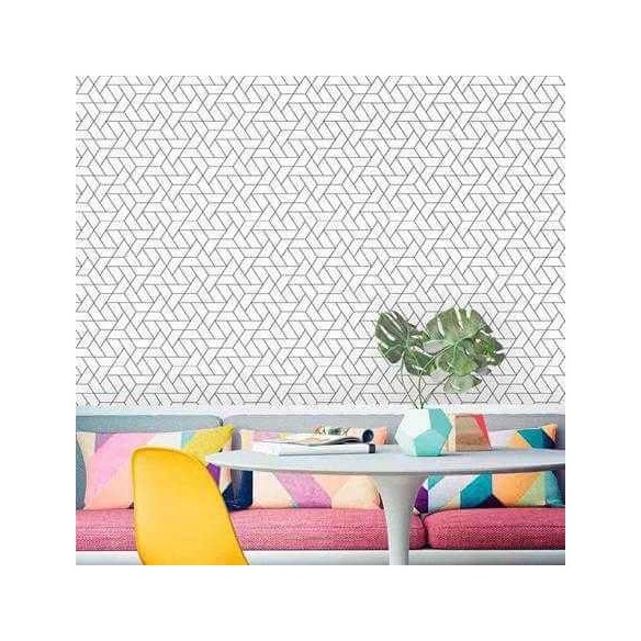 Papel de Parede Adesivo Geométrico PB 520138543