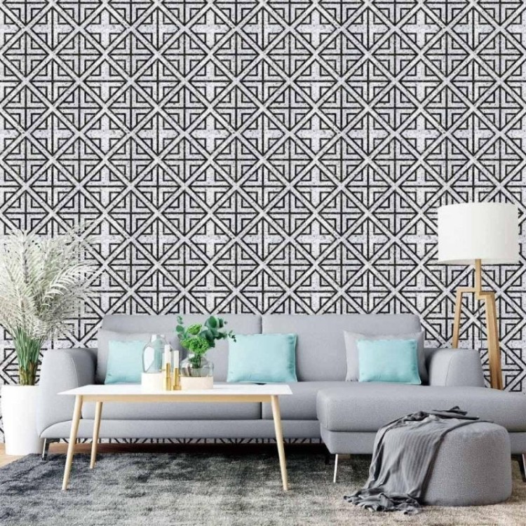 Papel de Parede Adesivo Geométrico Pedra N015096
