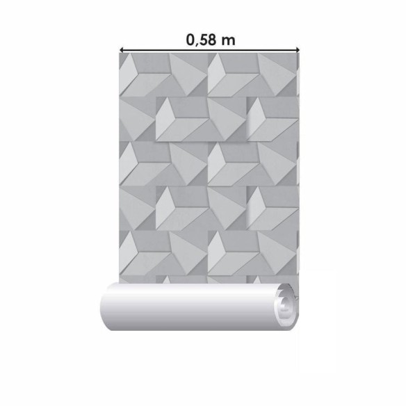 Papel de Parede Adesivo Geométrico Pedra NP031