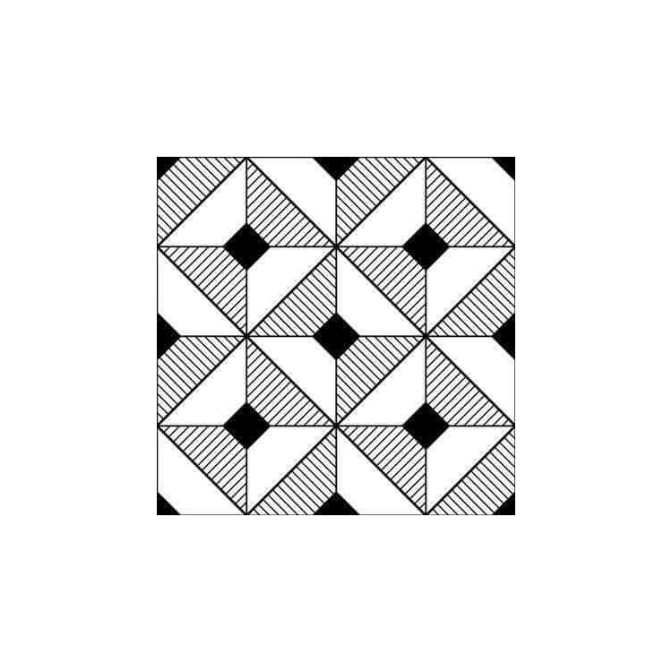 Papel de Parede Adesivo Geometrico Preto e...