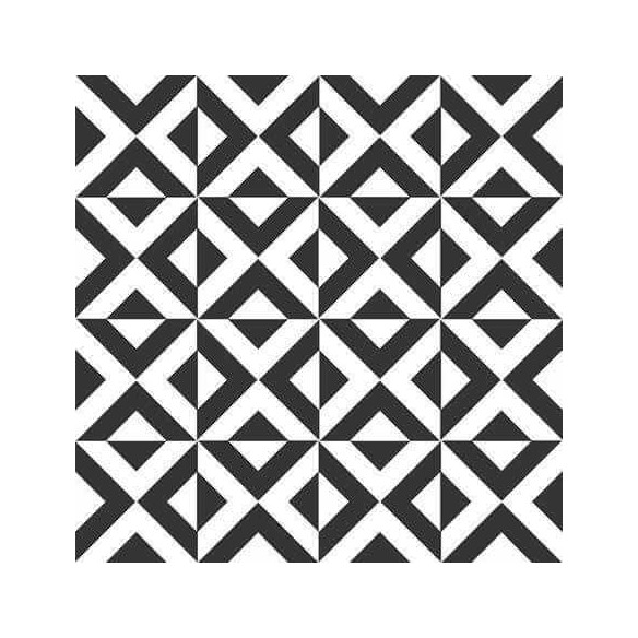 Papel de Parede Adesivo Geometrico Preto e Branco 078