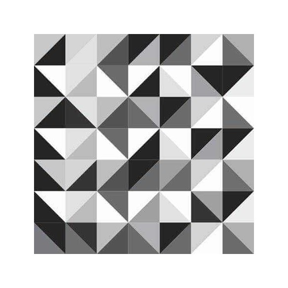 Papel de Parede Adesivo Geométrico Preto E Branco 141914704