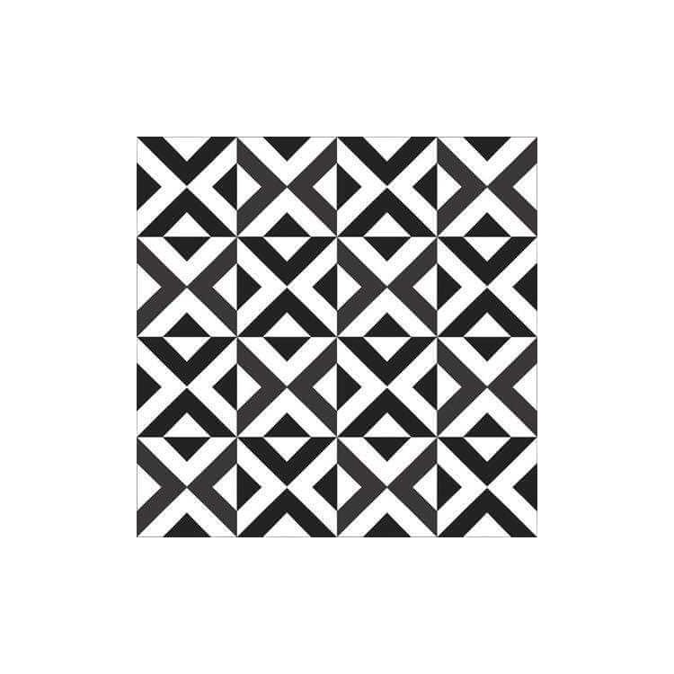 Papel de Parede Adesivo Geometrico preto e...