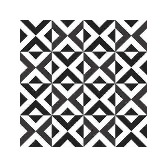 Papel de Parede Adesivo Geometrico preto e branco 380915