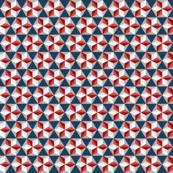 Papel de Parede Adesivo Geométrico Retrô Losangos  N04102