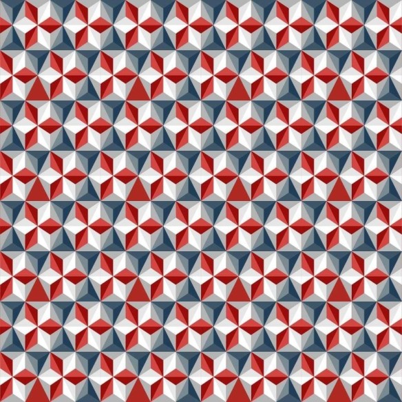 Papel de Parede Adesivo Geométrico Retrô Losangos N04101