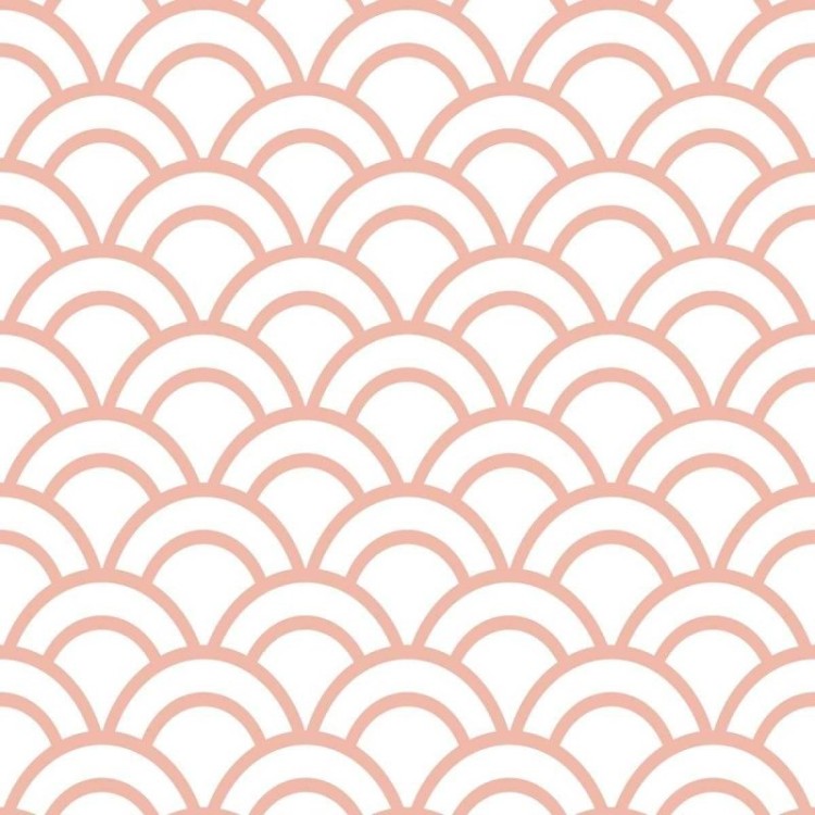 Papel de Parede Adesivo Geométrico Retrô Rosa...