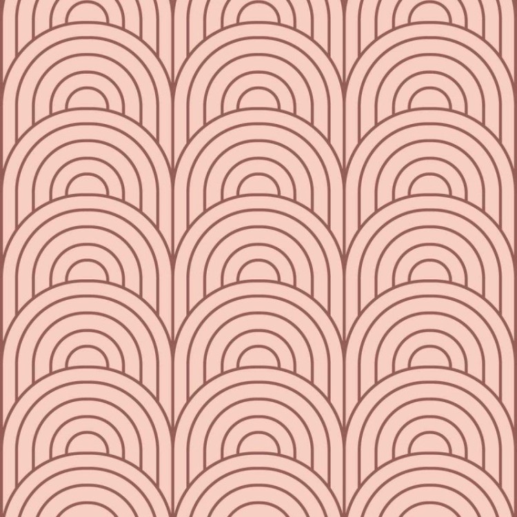 Papel de Parede Adesivo Geométrico Rosa e...