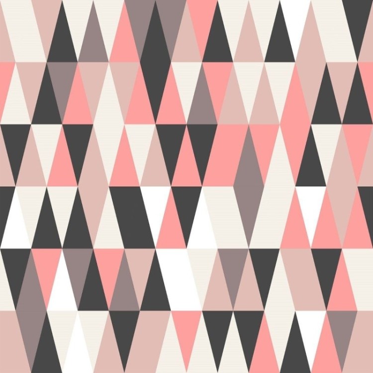 Papel de Parede Adesivo Geométrico Rose N012075