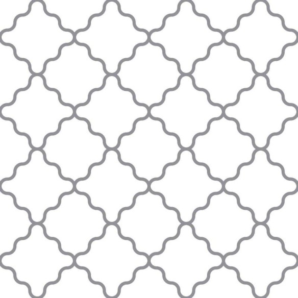 Papel de Parede Adesivo Geométrico Sinuoso Branco N05266
