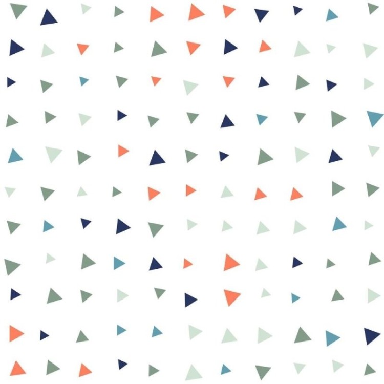 Papel de Parede Adesivo Geométrico Triângulos...