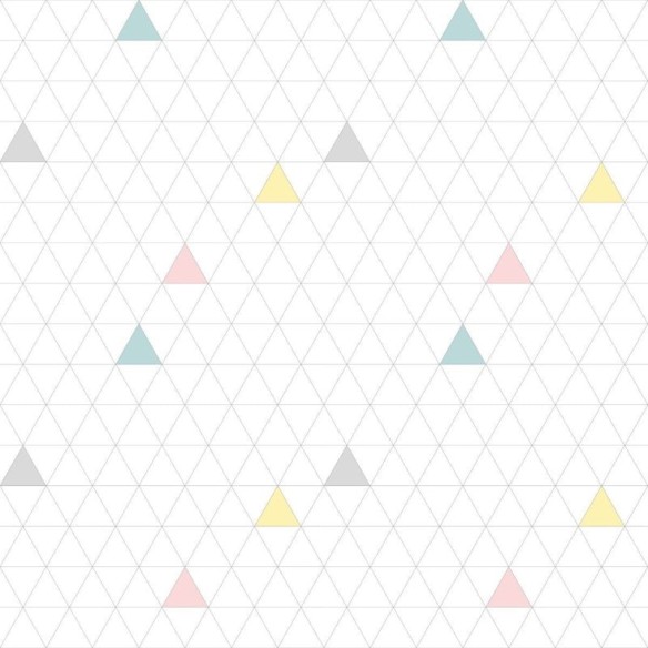 Papel de Parede Adesivo Geométrico Triangulos N012039